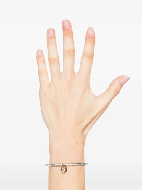 Swarovski mixed-cuts heart bangle - Silver - zdjęcie produktu nr 2