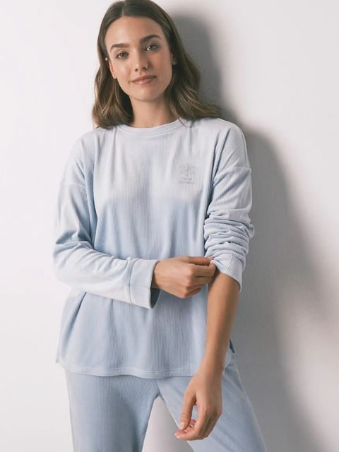 women'secret komplet piżamowy damska kolor niebieski 3592488