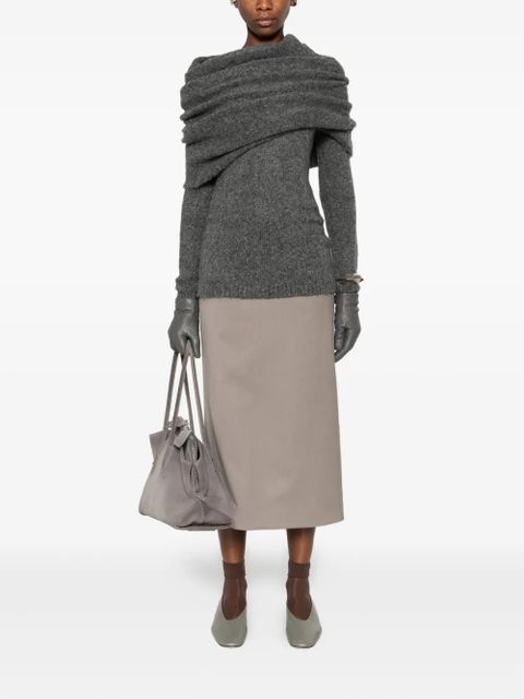 ENTIRE STUDIOS Bound off-shoulder sweater - Grey