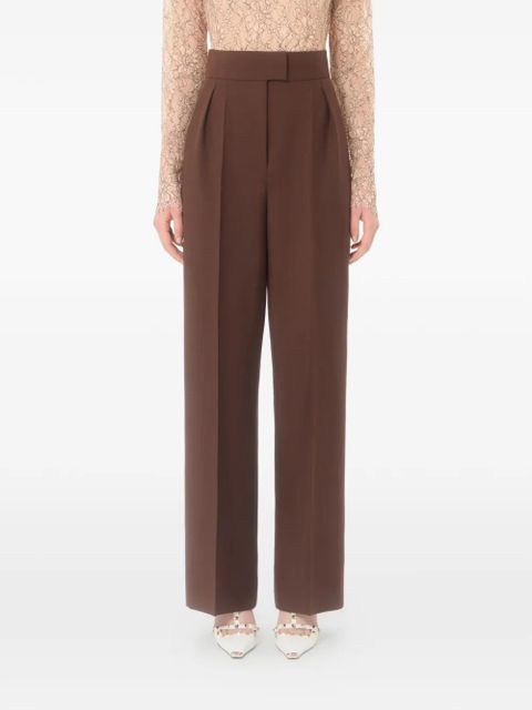 Valentino Garavani British mohair trousers - Brown