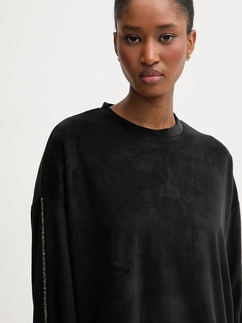 United Colors of Benetton longsleeve piżamowy damska kolor czarny 3JQA3M08B