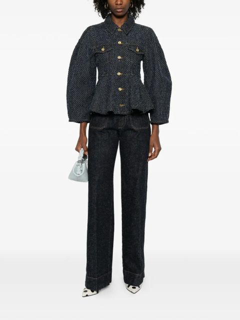 GANNI peplum jacket - Blue - zdjęcie produktu nr 2