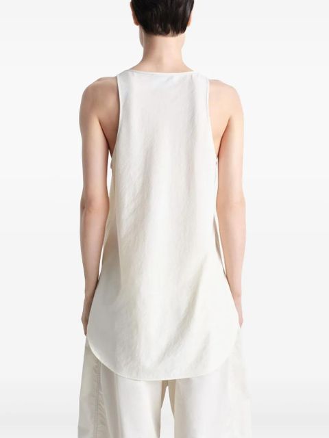 LEMAIRE bias cut tank top - White