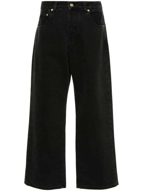 Jacquemus Le de-Nîmes Large mid-rise boyfriend jeans - Black - zdjęcie produktu nr 1