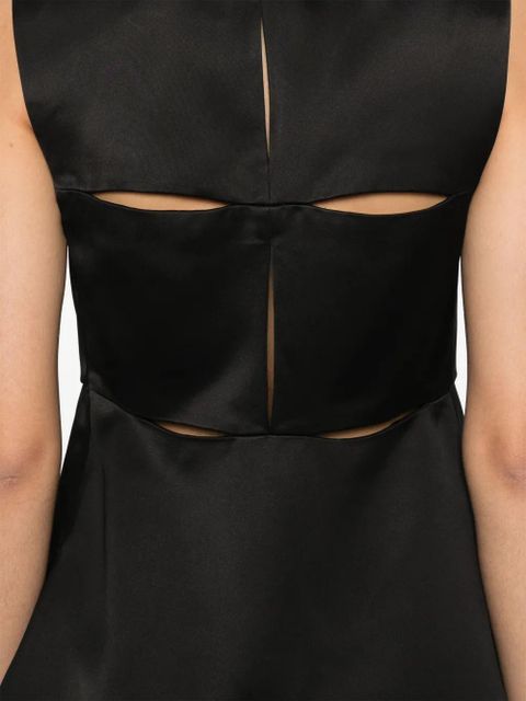 Jil Sander satin vest - Black