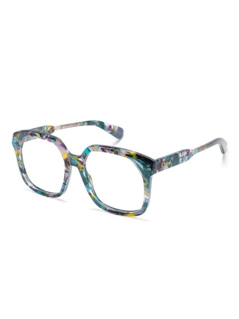 Chloé Eyewear Harlequin glasses - Blue - zdjęcie produktu nr 2