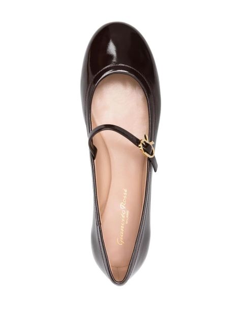 Gianvito Rossi leather ballet flats - Brown