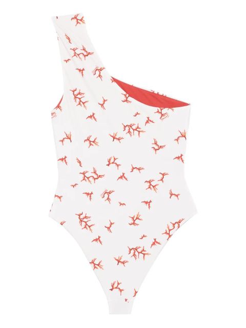 FENDI one-shoulder swimsuit - Neutrals - zdjęcie produktu nr 2