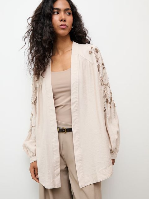 Answear.LAB marynarka damska z wiskozy - zdjęcie produktu nr 1