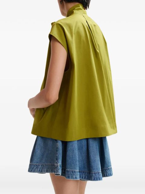 Essentiel Antwerp bow-detail blouse - Green