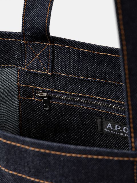 A.P.C. torebka Tote Axel E W kolor granatowy CODDP.M61917
