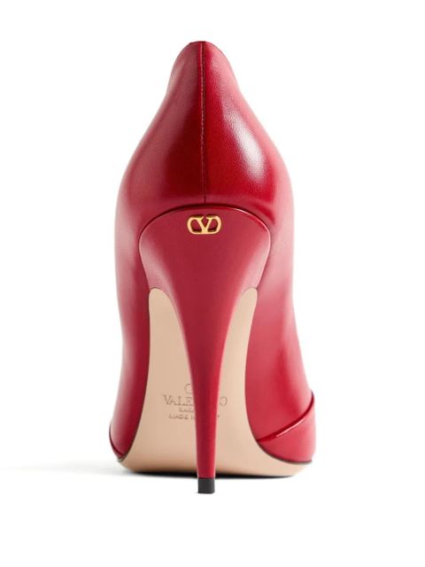 Valentino Garavani 105mm Panthea pleated pumps - Red