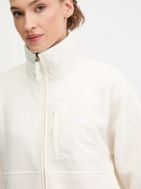 The North Face bluza polarowa Yumiori Off damska kolor beżowy gładka NF0A8EUZQLI1