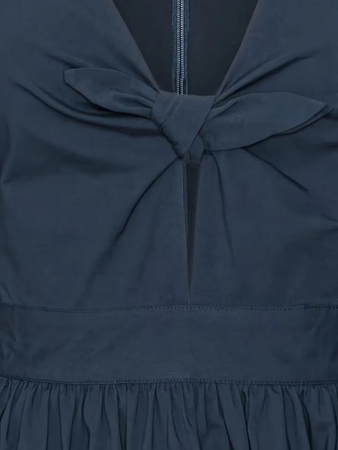 ROTATE BIRGER CHRISTENSEN puff-sleeve midi dress - Blue