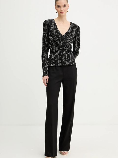 Morgan bluzka damska kolor czarny TCASHOU