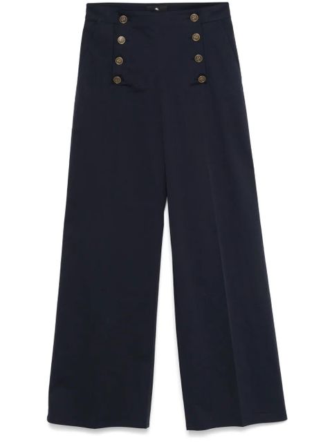 ETRO Pegaso-buttons trousers - Blue - zdjęcie produktu nr 1