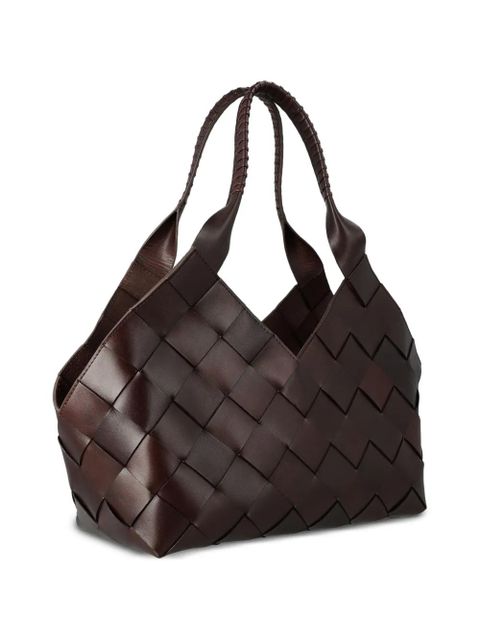 DRAGON DIFFUSION Castello woven tote bag - Brown