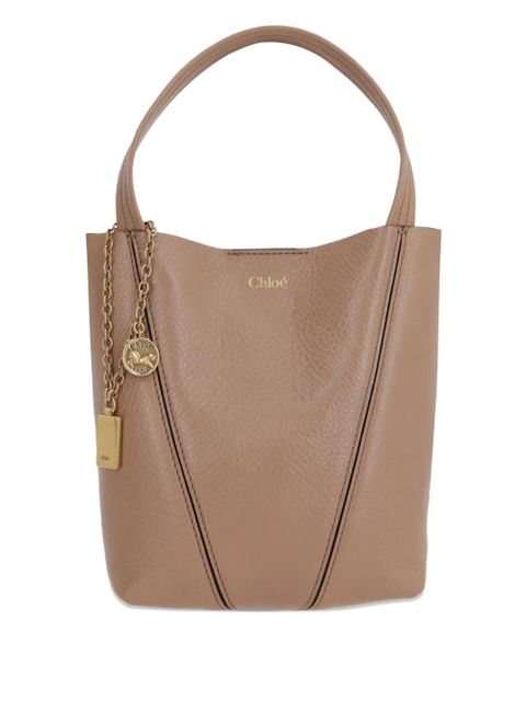 Chloé leather tote bag - Brown - zdjęcie produktu nr 1