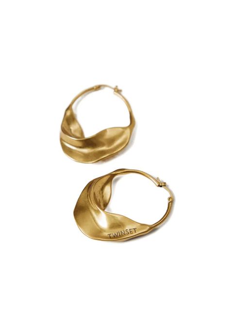 TWINSET draped hoop earrings - Gold