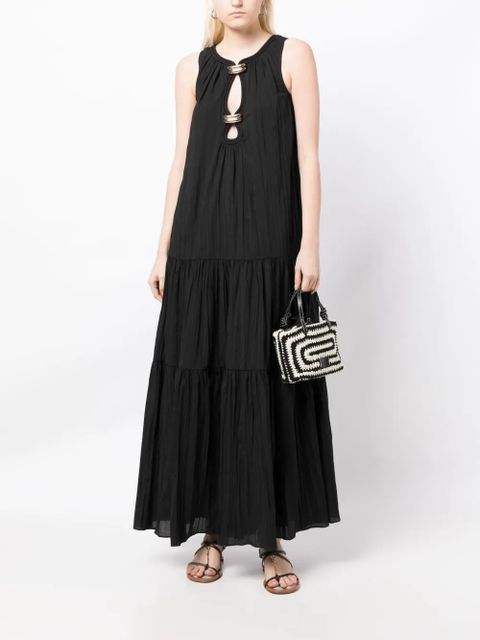 Acler Conara cut-out maxi dress - Black