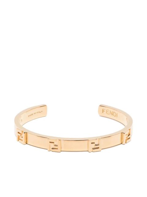 FENDI logo-plaque bracelet - Gold - zdjęcie produktu nr 1