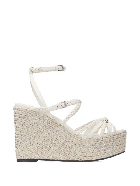 Jimmy Choo Nyra braided-strap sandals - White - zdjęcie produktu nr 1