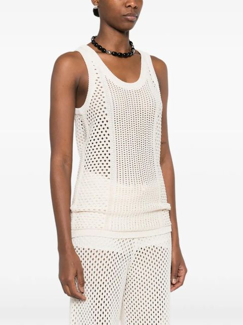 Golden Goose open-knit vest - Neutrals