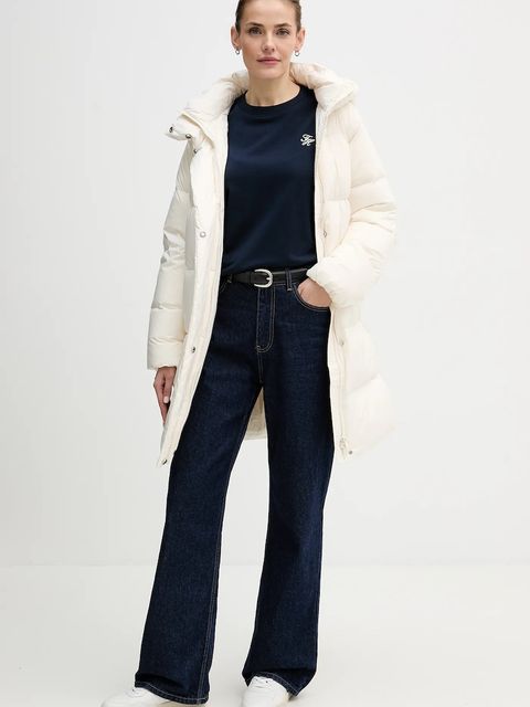 Tommy Hilfiger bluza damska kolor granatowy z aplikacją WW0WW49418 - zdjęcie produktu nr 2