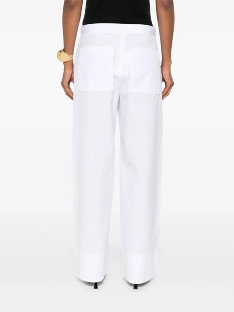 TOTEME twisted-seam trousers - White