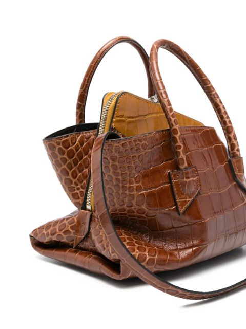 The Attico mini Le Passeggiata tote bag - Brown