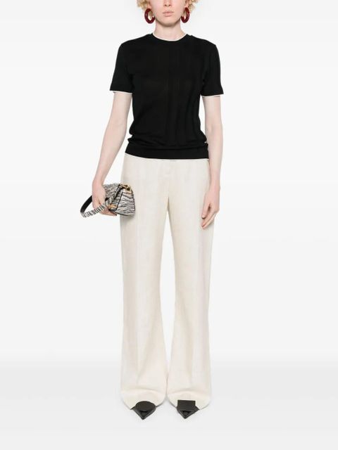 Jacquemus Le T-shirt Tricot knitted top - Black