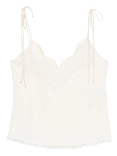 Valentino Garavani lace-trim top - Neutrals - zdjęcie produktu nr 1
