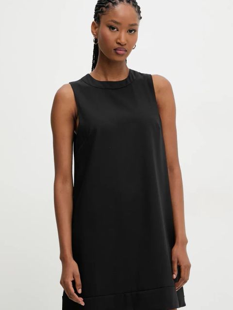 Answear.LAB sukienka kolor czarny mini rozkloszowana