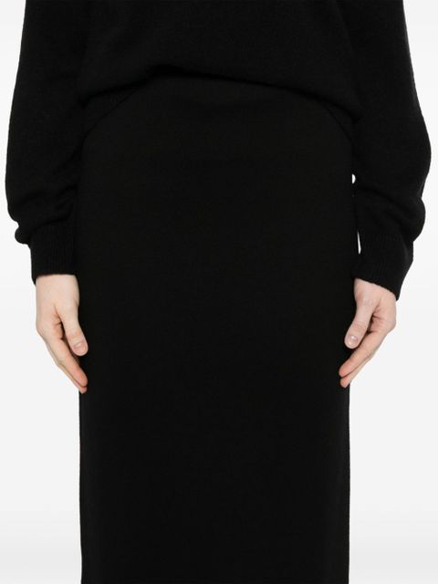 The Row Ikko midi skirt - Black