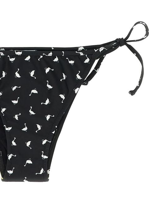 Moschino goose-print triangle bikini - Black