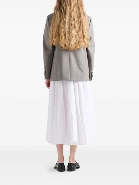 Prada checked notched-lapel blazer - Grey - zdjęcie produktu nr 2