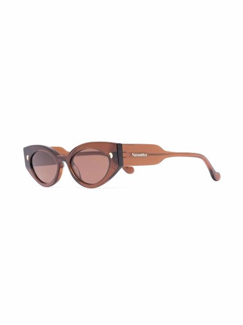 Nanushka Azalea cat-eye sunglasses - Brown - zdjęcie produktu nr 2