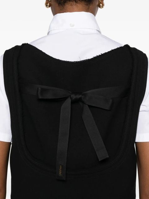 Prada sleeveless boat-neck mini dress - Black
