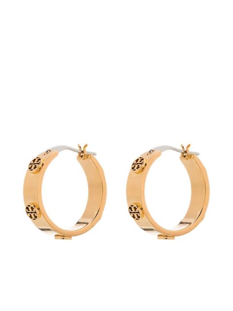Tory Burch Miller stud hoop earrings - Gold - zdjęcie produktu nr 1