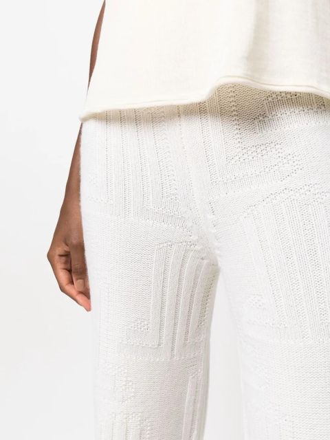 Lanvin knitted cashmere trousers - Neutrals