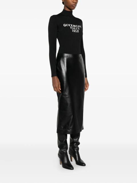 Givenchy high-neck logo bodysuit - Black - zdjęcie produktu nr 2