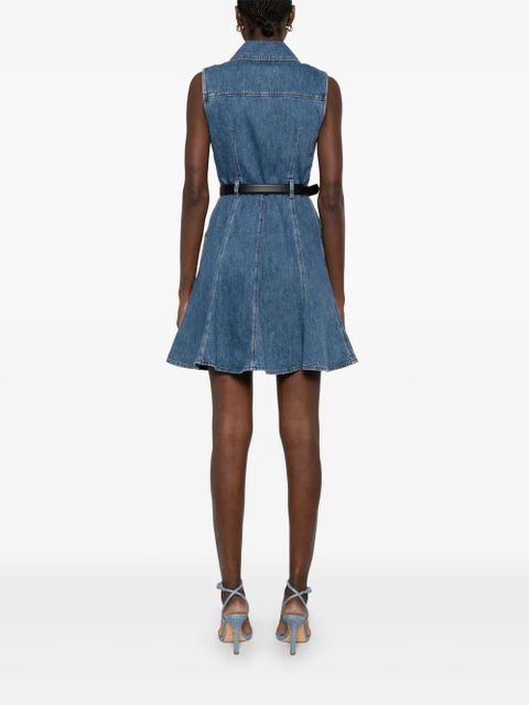 Self-Portrait sleeveless denim mini dress - Blue - zdjęcie produktu nr 2