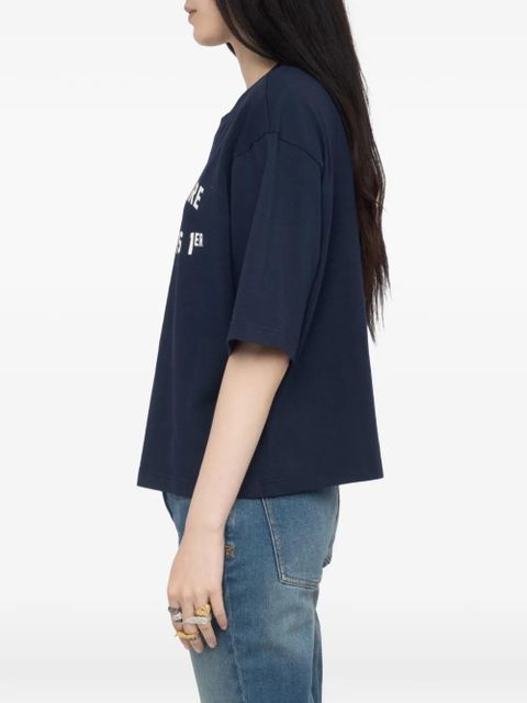 Zadig&Voltaire Taida Paris cotton T-shirt - Blue