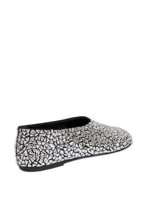 Proenza Schouler crystal-embellished ballerina shoes - Black