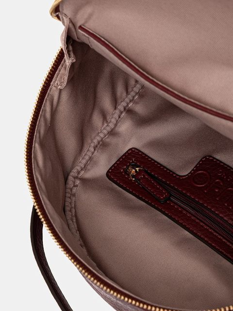 Liu Jo plecak damski kolor bordowy mały gładki AF5157.E0027