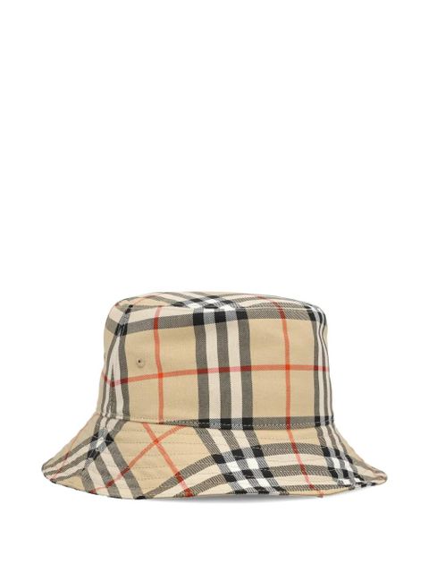 Burberry plaid bucket hat - Neutrals - zdjęcie produktu nr 2