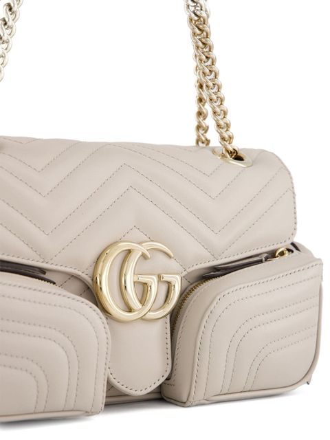 Gucci small GG Marmont shoulder bag - Neutrals