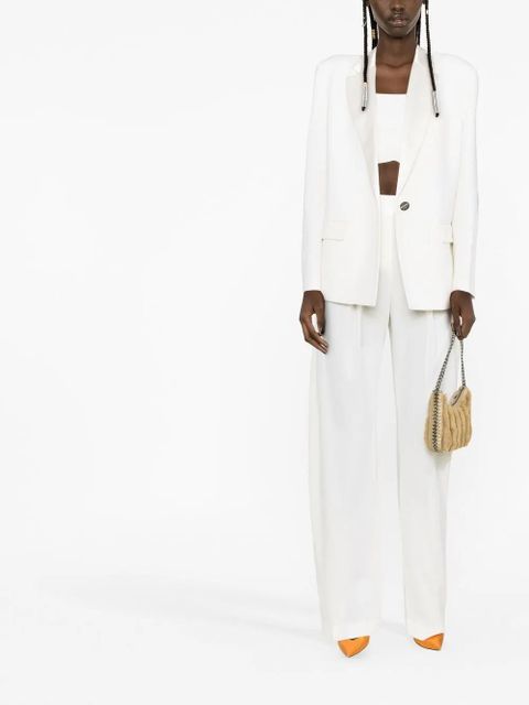 The Attico silk tapered trousers - Neutrals - zdjęcie produktu nr 2