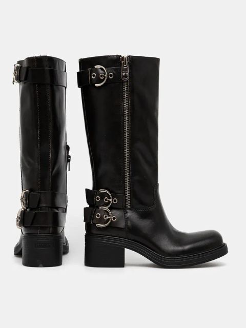 Pinko kozaki Alys damskie kolor czarny na słupku SD0153 P056 Z99