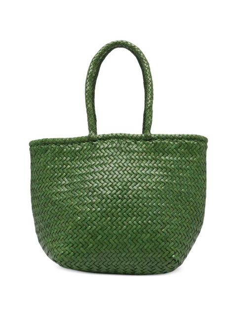 DRAGON DIFFUSION small Grace Basket woven-design tote bag - Green - zdjęcie produktu nr 2